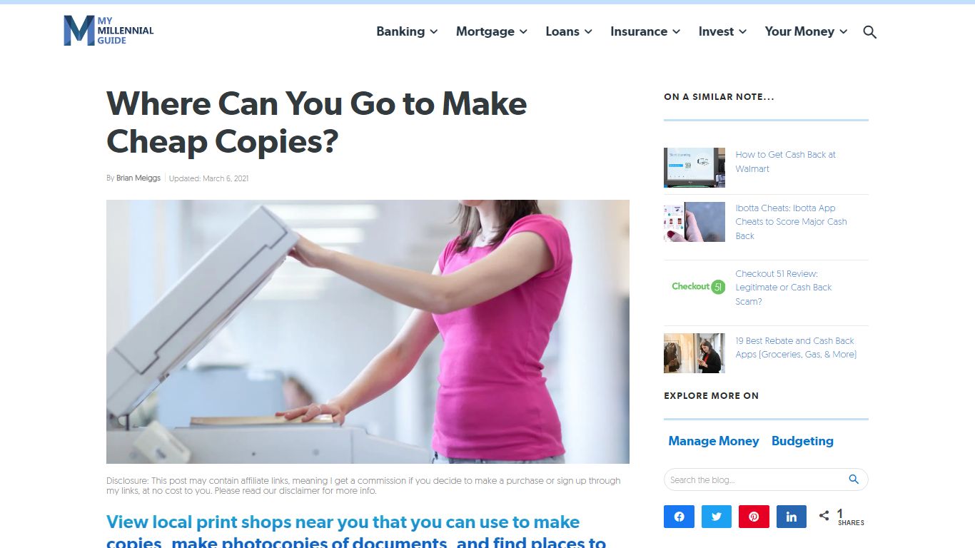 Where Can You Go to Make Cheap Copies? - My Millennial Guide